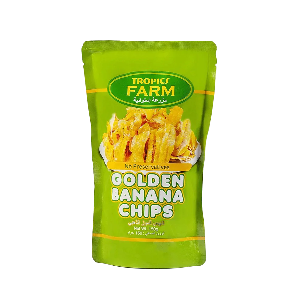 Tropics Farm Golden Banana Chips 150g