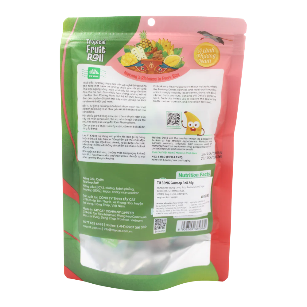 TU BONG Soursop Roll 80g - Image 2