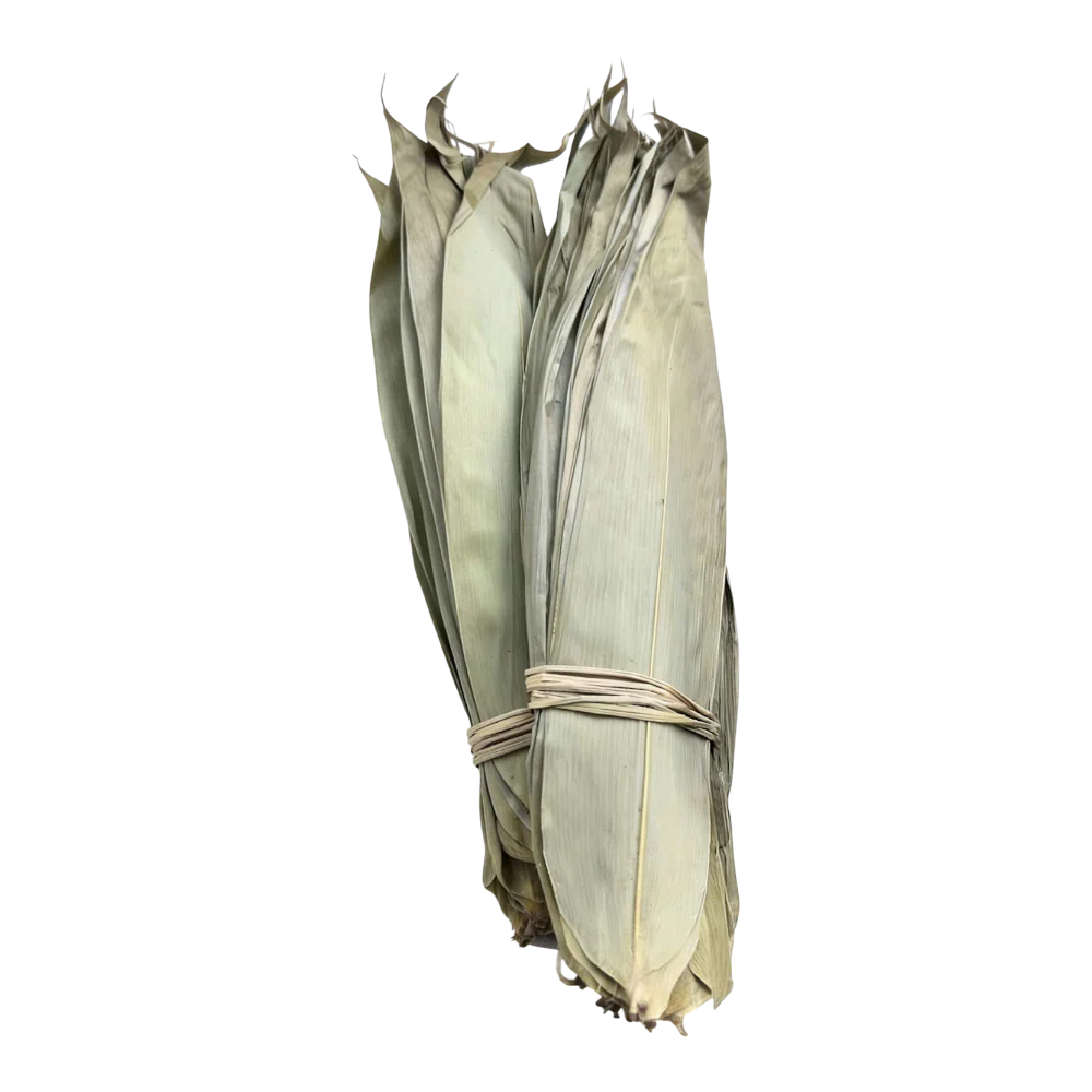 VEGAN VILLAGE Dried Bamboo Leaves With String W8.5cm Up 400g (Case 30)