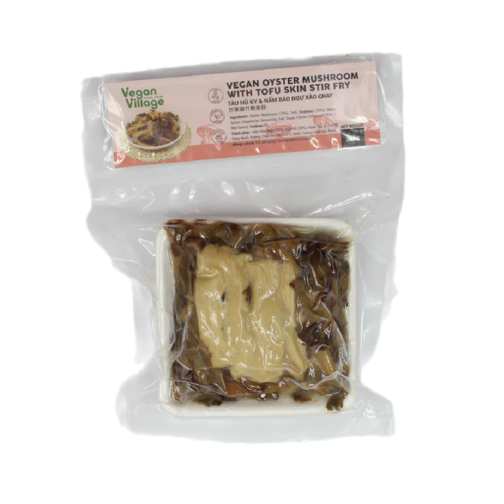 Vegan Village Oyster Mushroom With Tofu Skin 250G (Frozen)