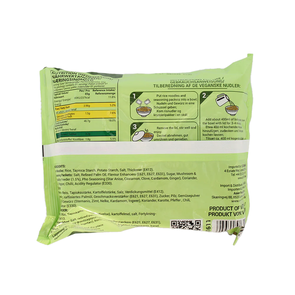 VEGAN VILLAGE Vegan Instant Rice Noodles 70g (Case 30) - Image 3