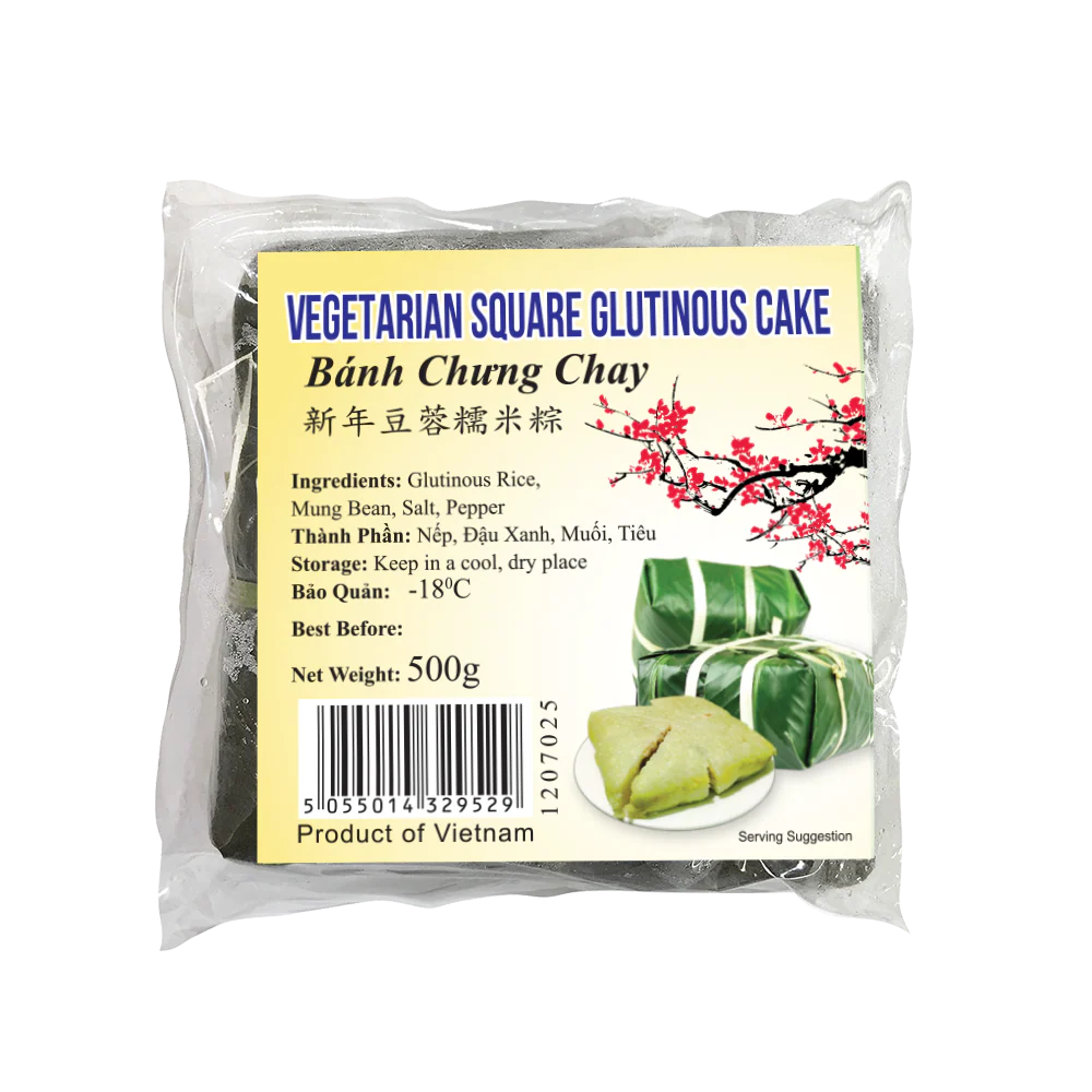 Vegetarian Square Glutinous Cake 500g (Frozen)