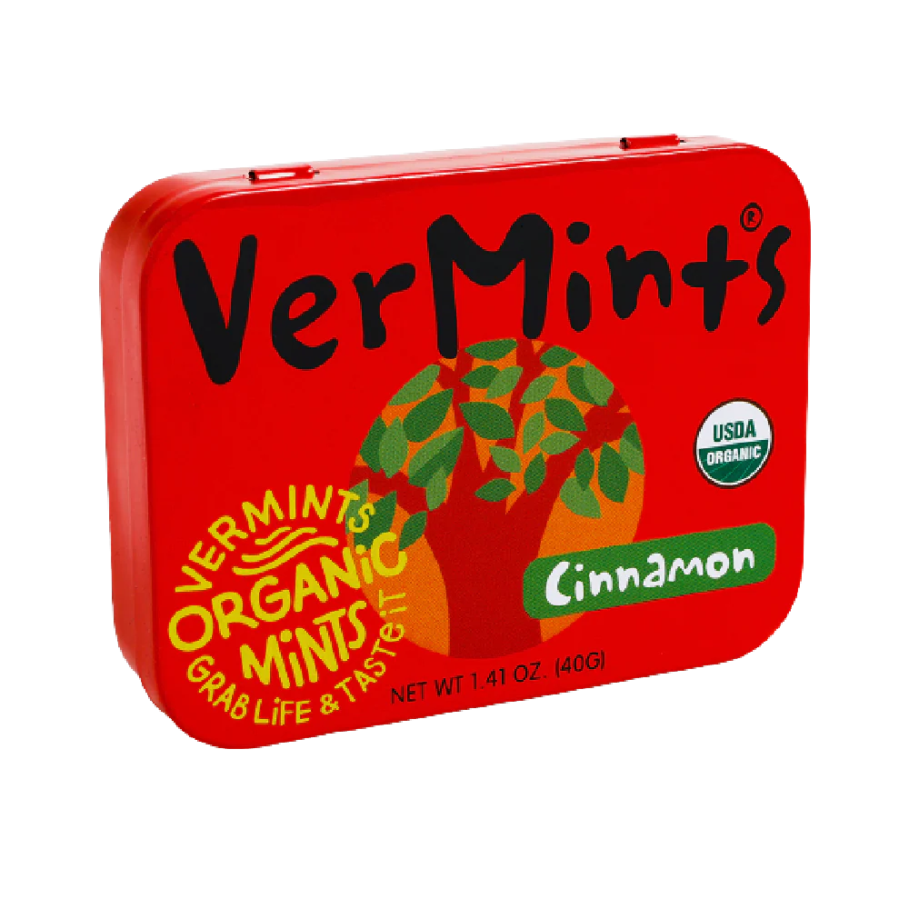 VERMINTS Organic Cinnamon Mints 40g