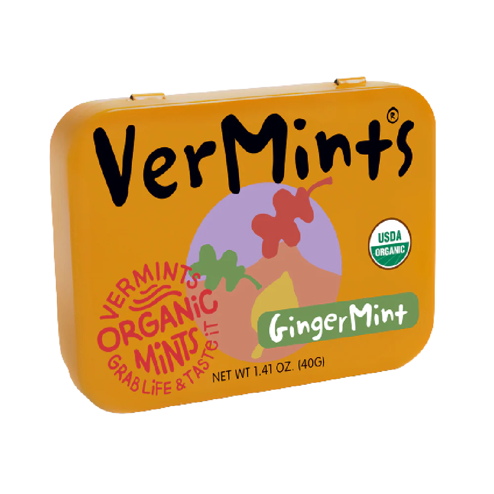 VERMINTS Organic Ginger Mints 40g