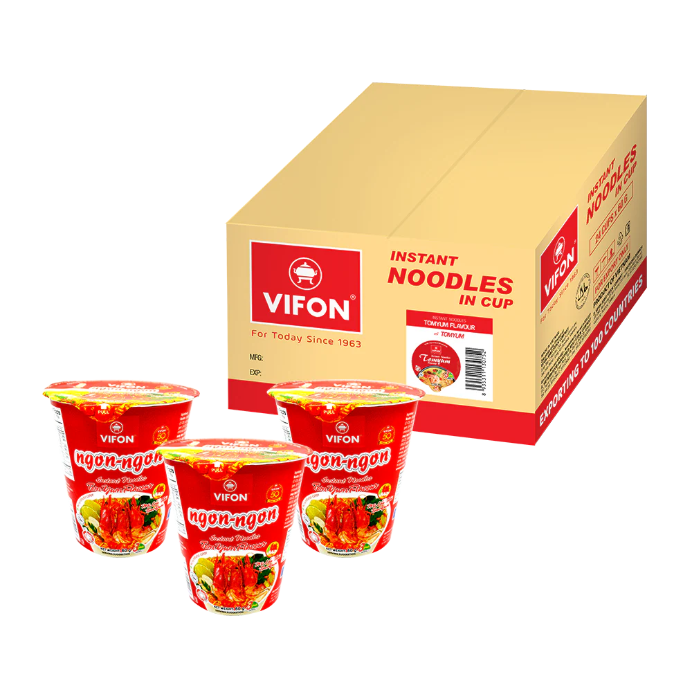 Vifon Oriental Style Thai Tom Yum Flavour Cup 60g (Case 24)