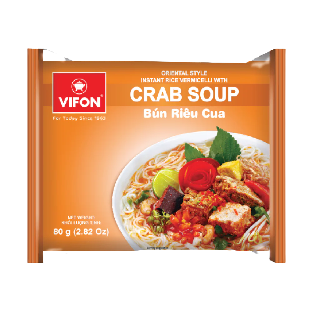 Vifon Oriental Style Vermicelli Sour Crab Soup 80g (Case 30) - Image 2