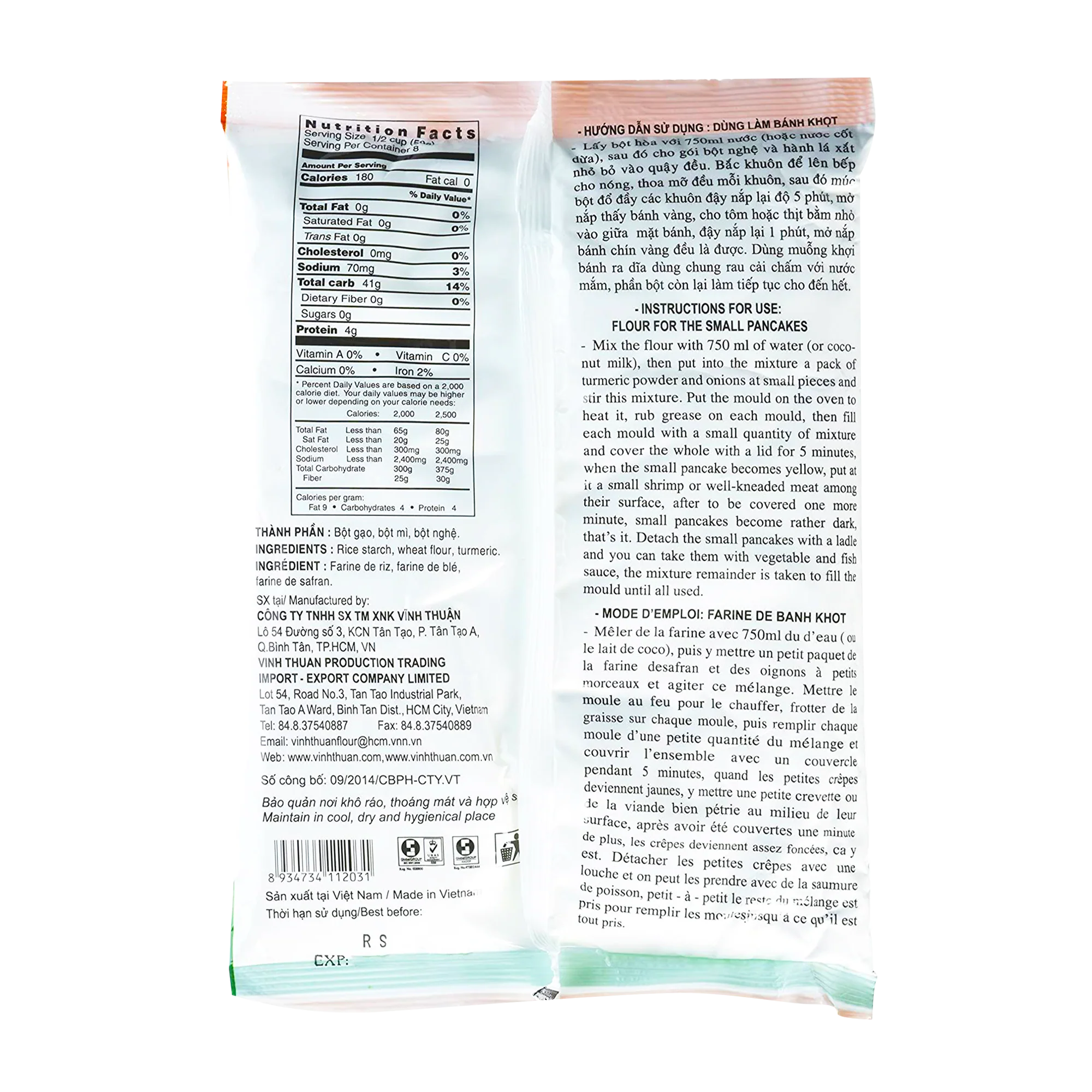 Vinh Thuan Flour for Small Pancake 400g - Image 2