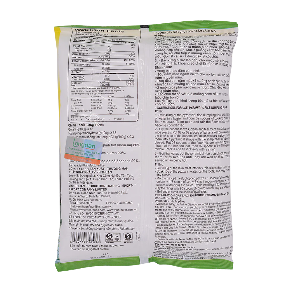 Vinh Thuan Pyramidal Rice Dumpling Flour 400g - Image 2