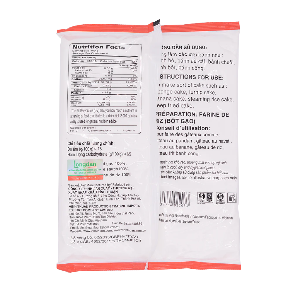 Vinh Thuan Rice Starch (Bot Gao) 400g - Image 2