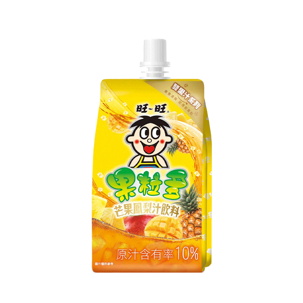 WANT WANT - Nata De Coco Fruit Drink (Mango Pineapple Flavor) 250ml