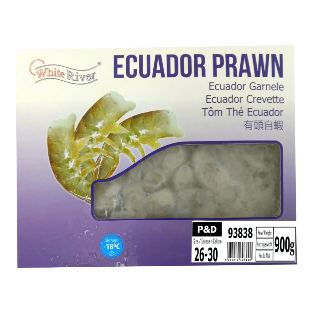 White River Ecuador Block P&D 26/30 900g net (Frozen)