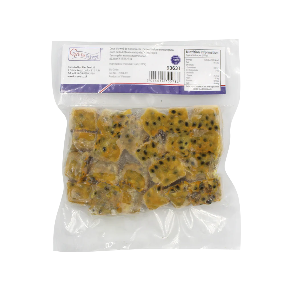 White River Frozen Passion Fruit Dice 250G (Frozen) - Image 2