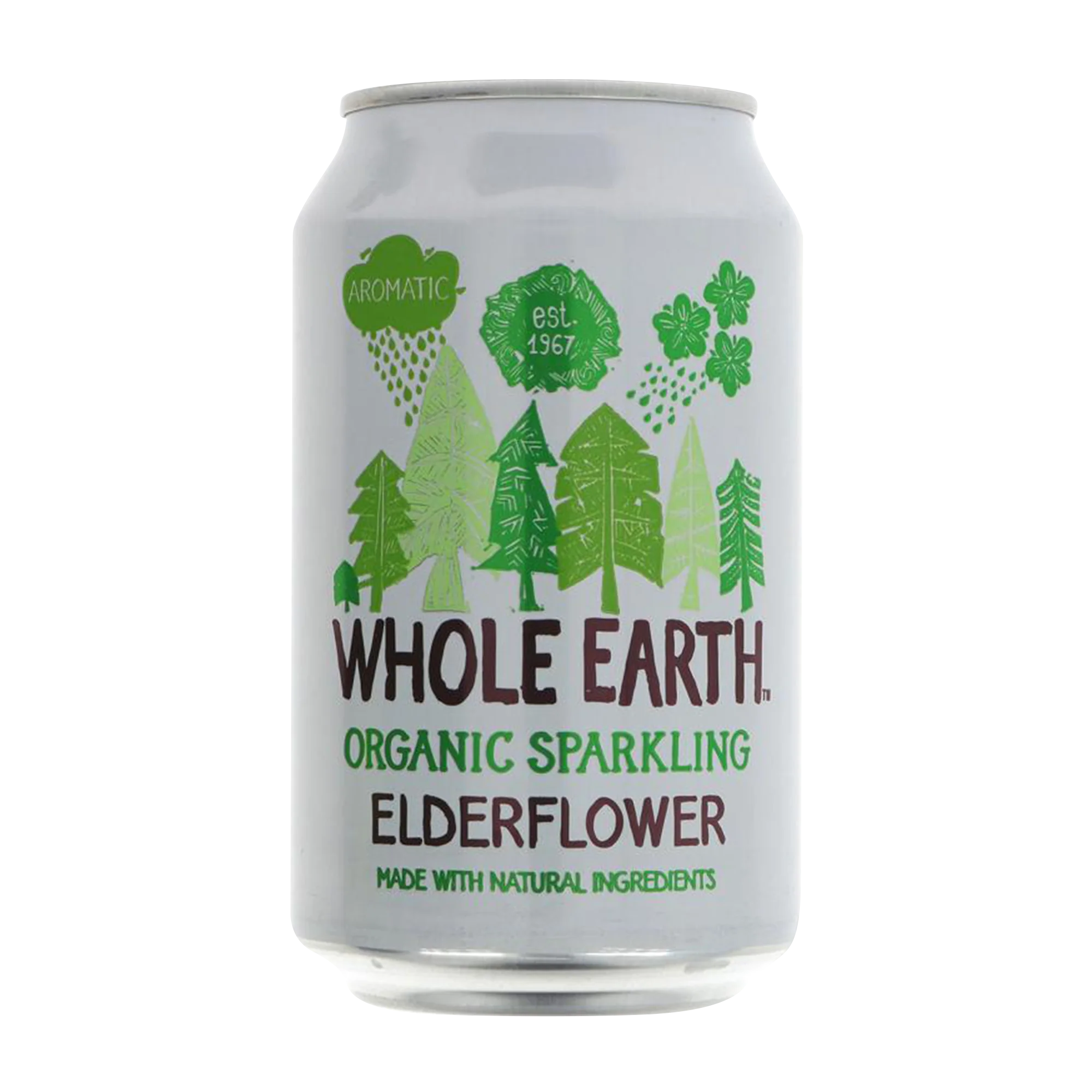 WHOLE EARTH Organic Sparkling Elderflower 330ml