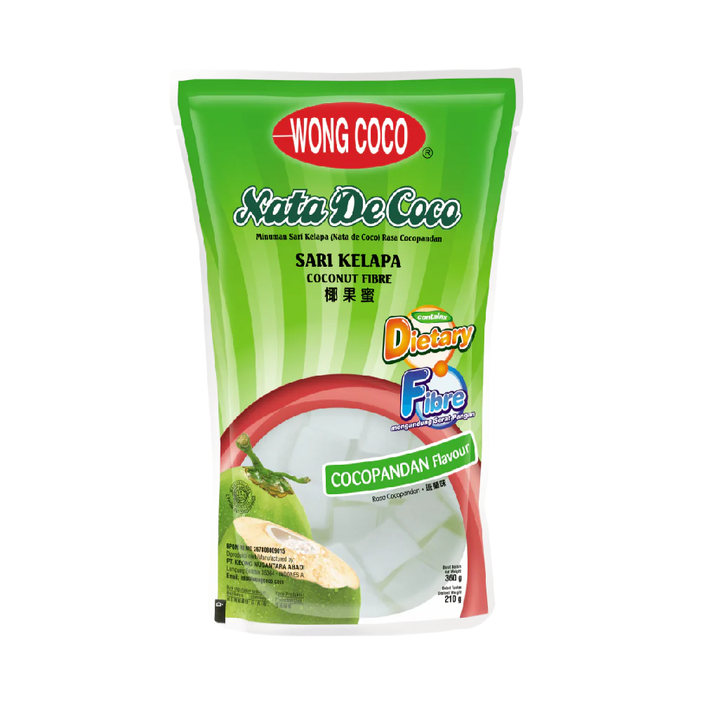WONG COCO Nata De Coco Cubes 360gr