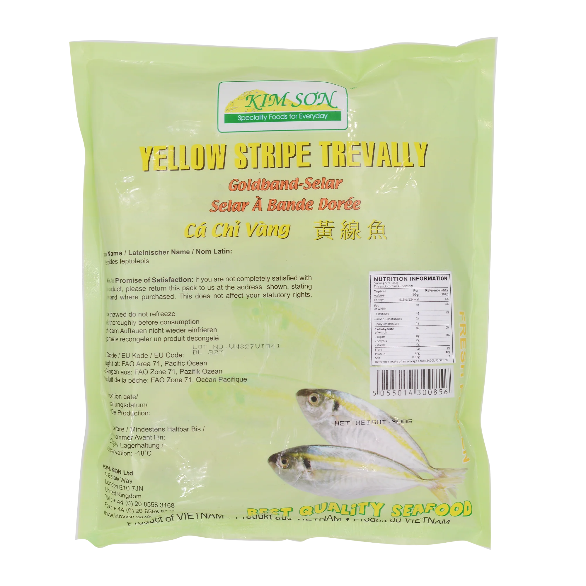 Kim Son Yellow Stripe Trevally 1kg (Frozen) - Image 2